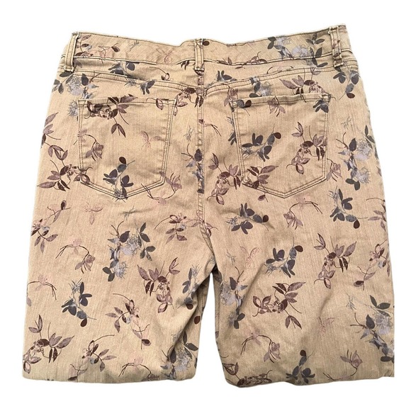 Bandolino Jeans Womens 16 Brown Lt Olive Missy High Rise Mandie - Picture 2 of 5